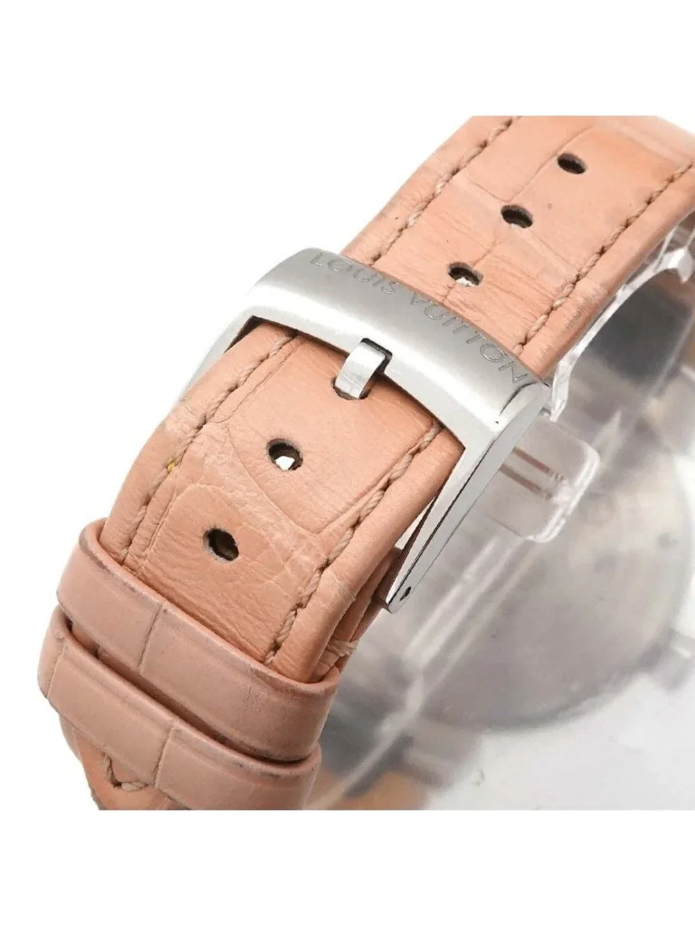 Louis Vuitton Tambour Watch White Quartz